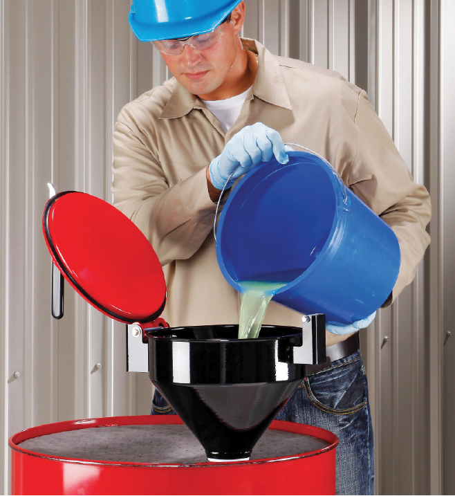 Produits-Accessoires de stockage-Autres accessoires-PIGBurplessOneHandedSealableSteelDrumFunnel